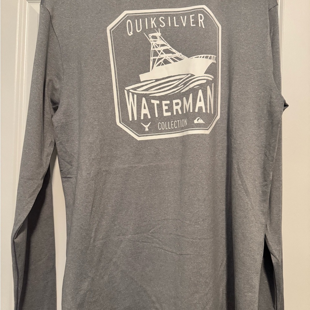Quiksilver Waterman Collection Gray Long Sleeve Performance Tee